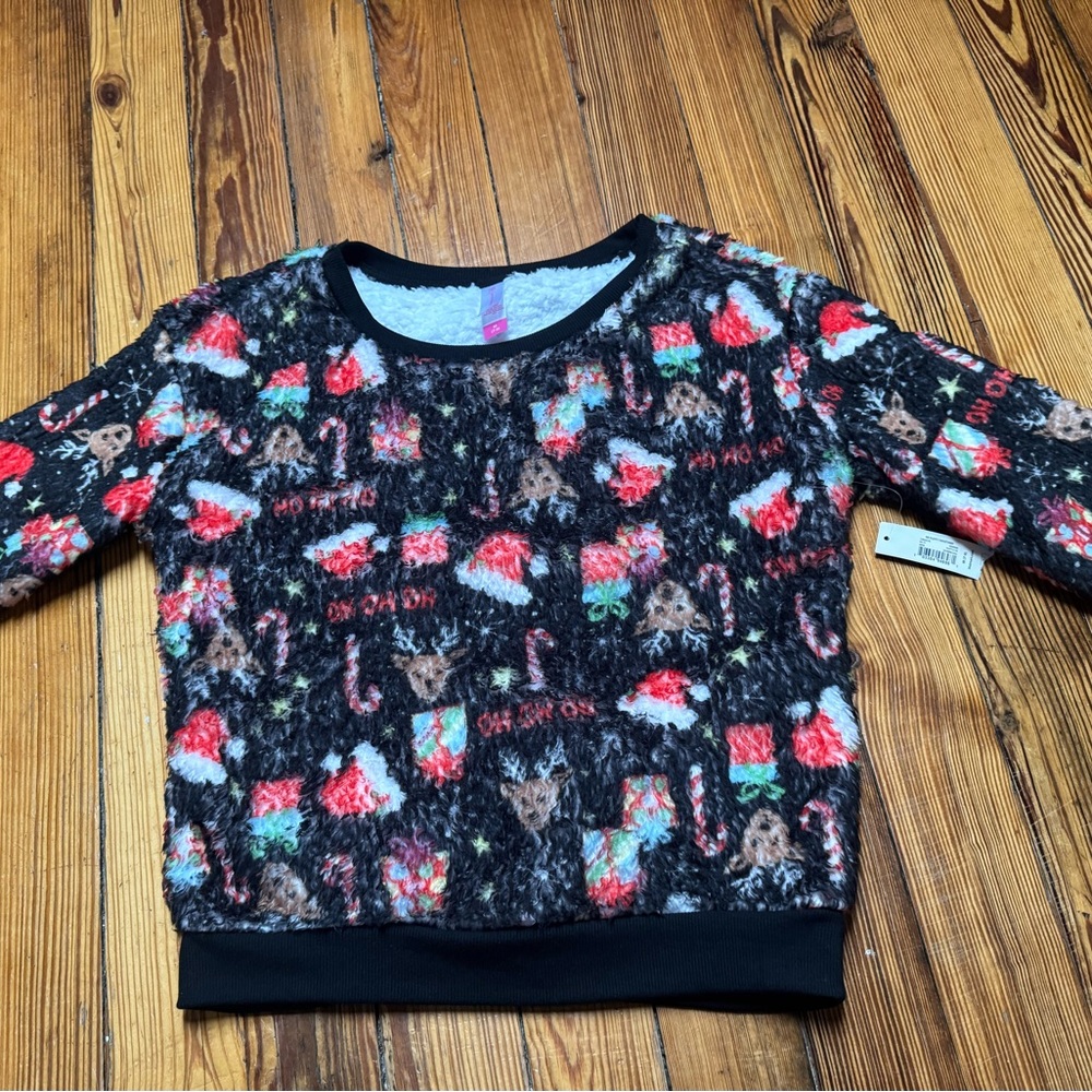 No Boundaries Black and Red Holiday Sweater